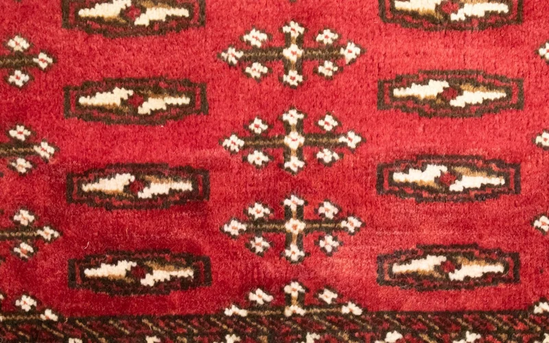 Turkaman Teppich 50x100cm - Orientteppich - rot