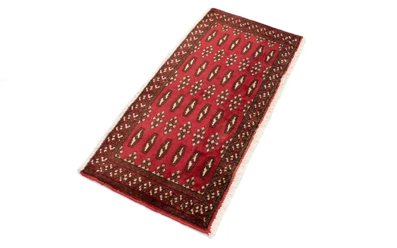 Turkaman Teppich 50x100cm - Orientteppich - rot