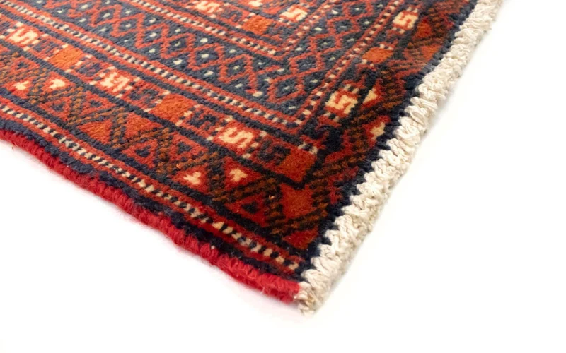 Turkaman Teppich 50x100cm - Orientteppich - rot