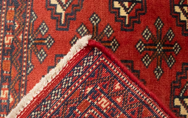 Turkaman Teppich 50x100cm - Orientteppich - rot