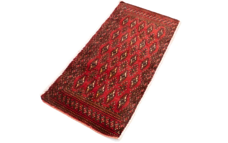 Turkaman Teppich 50x100cm - Orientteppich - rot