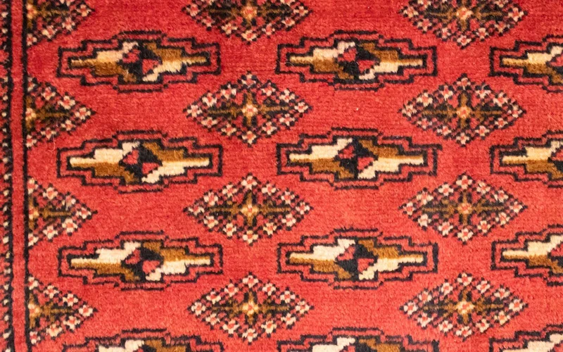 Turkaman Teppich 50x100cm - Orientteppich - rot