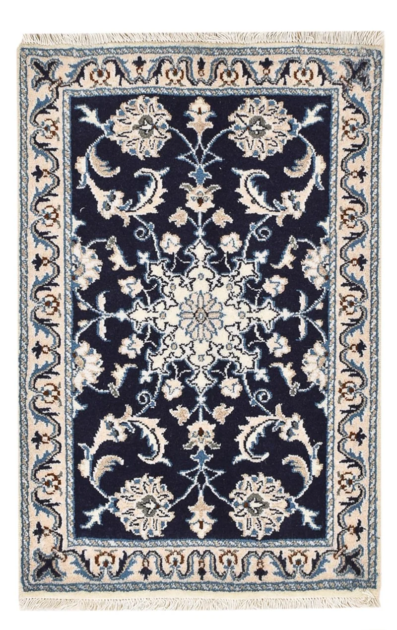 Nain - 12La Teppich 60x90cm - Perserteppich - dunkelblau