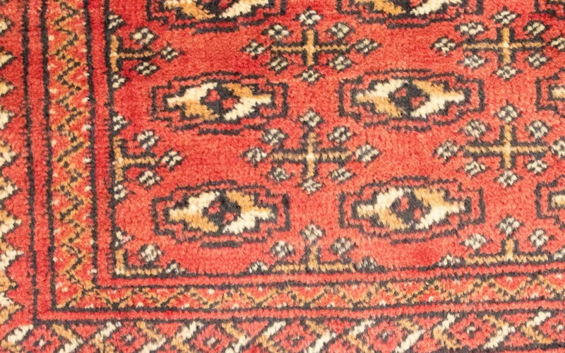 Turkaman Teppich 50x100cm - Orientteppich - rot