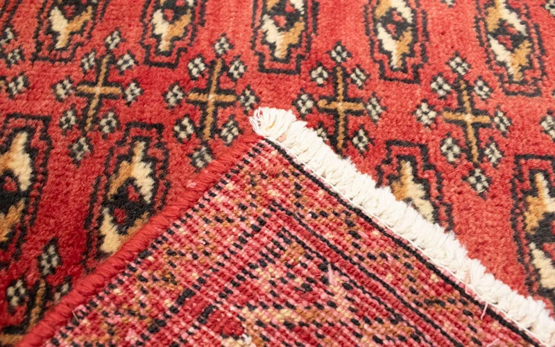 Turkaman Teppich 50x100cm - Orientteppich - rot