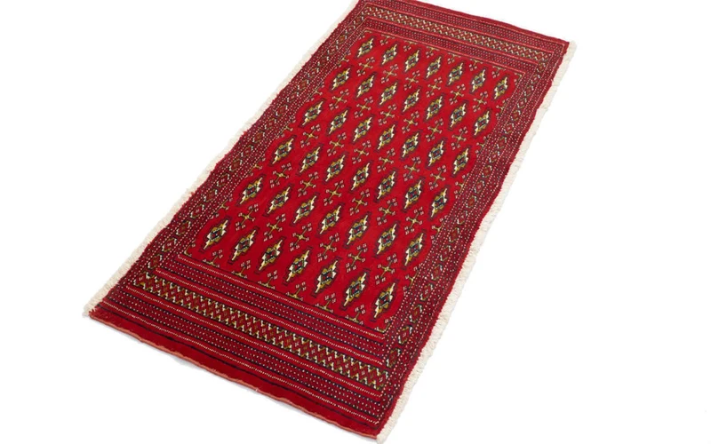 Turkaman Teppich 50x100cm - Orientteppich - rot