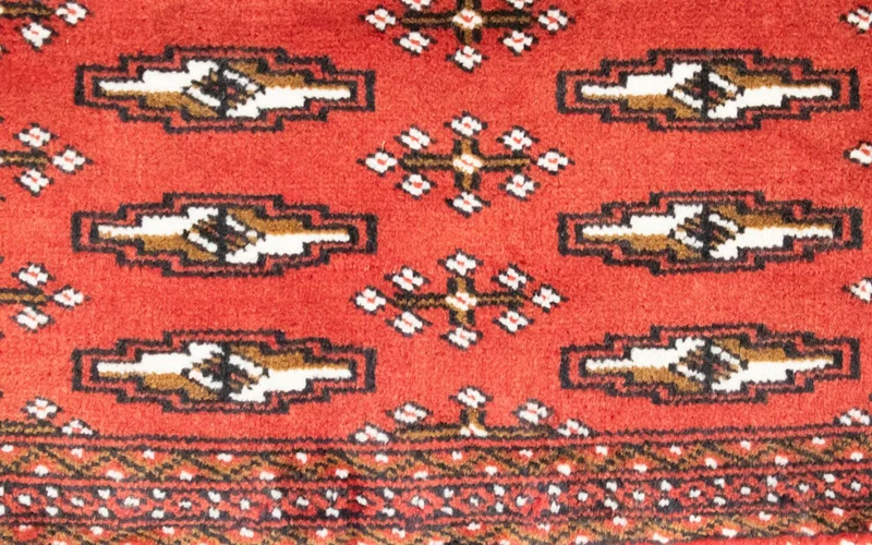 Turkaman Teppich 50x100cm - Orientteppich - rot