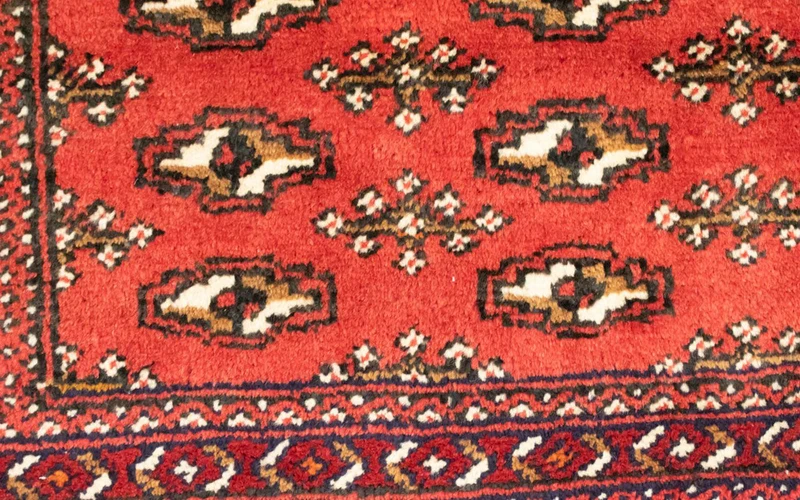 Turkaman Teppich 50x100cm - Orientteppich - rot