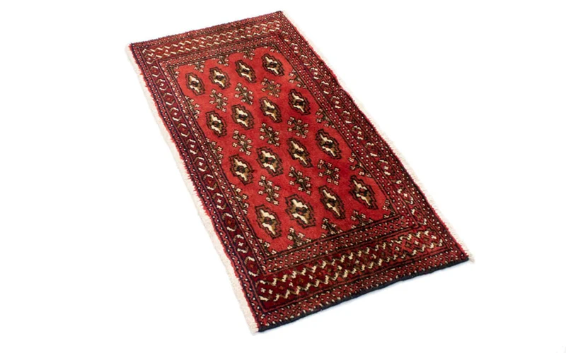 Turkaman Teppich 50x100cm - Orientteppich - rot