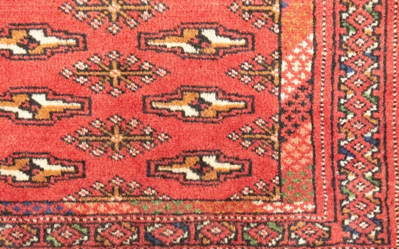 Turkaman Teppich 50x100cm - Orientteppich - rot