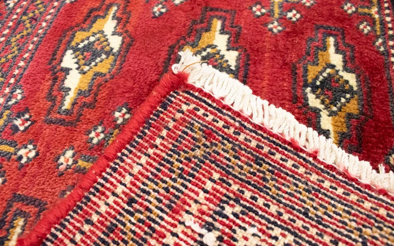 Turkaman Teppich 50x100cm - Orientteppich - rot