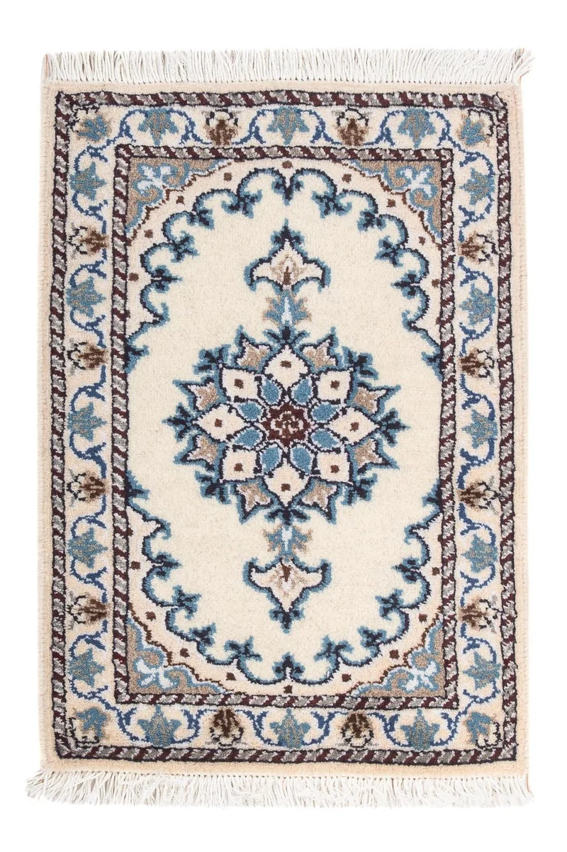 Nain - 12La Teppich 40x60cm - Perserteppich - creme
