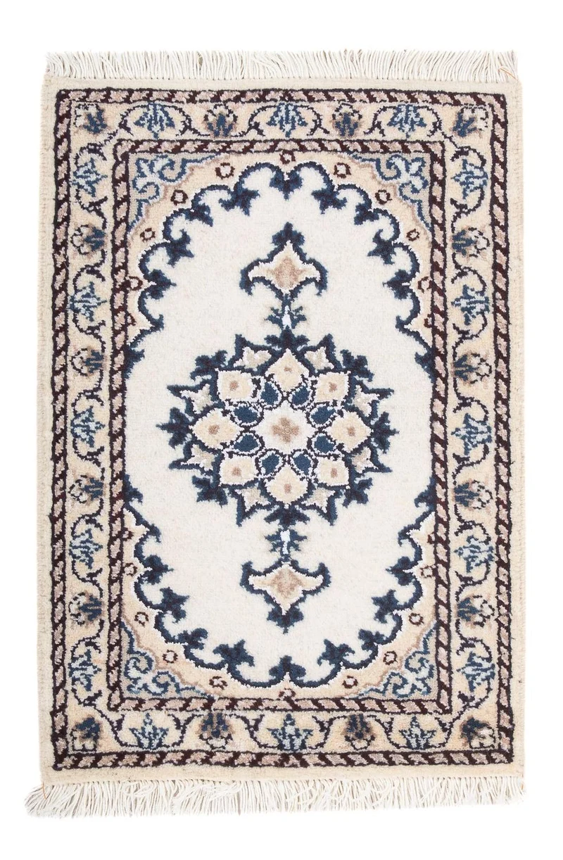 Nain - 12La Teppich 40x60cm - Perserteppich - creme