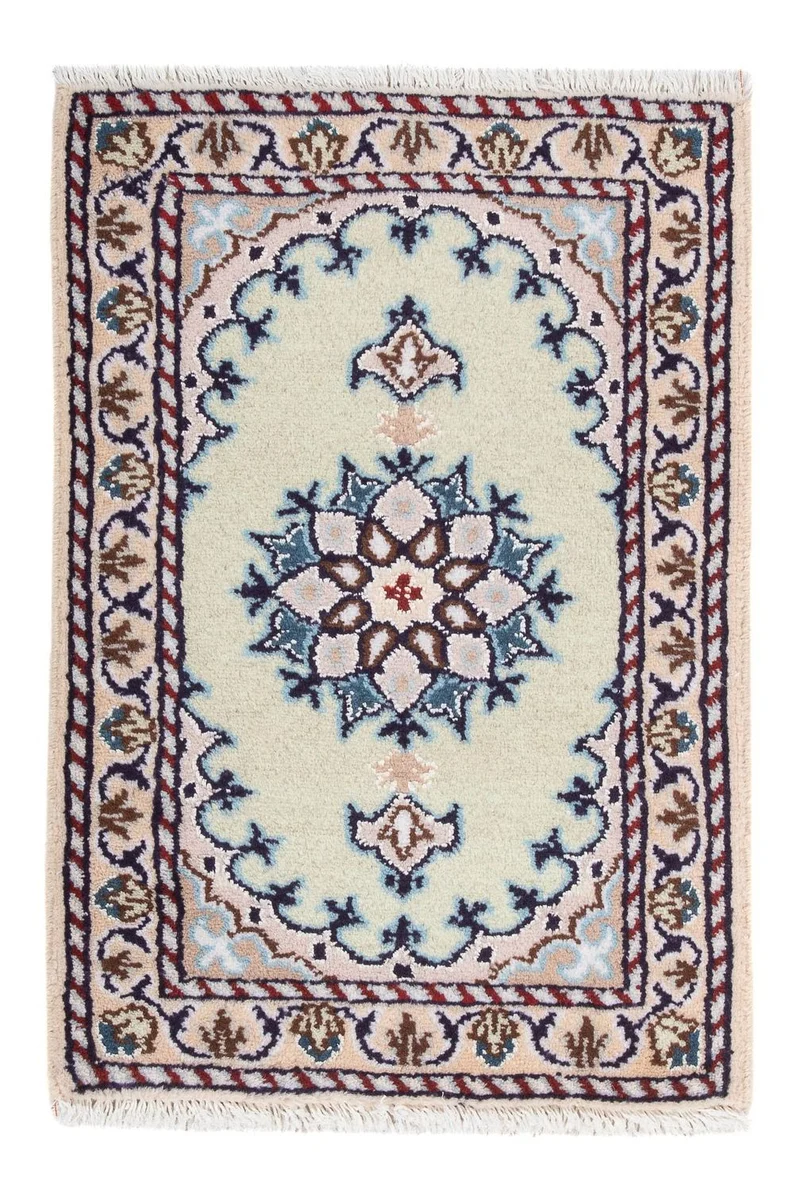 Nain - 12La Teppich 40x60cm - Perserteppich - creme