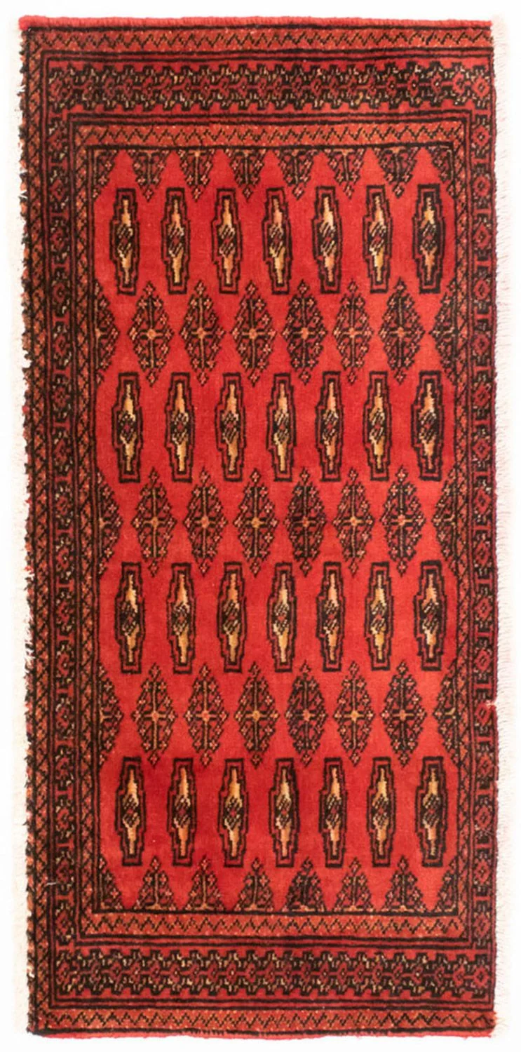 Turkaman Teppich 50x100cm - Orientteppich - rot