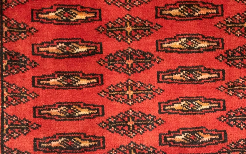 Turkaman Teppich 50x100cm - Orientteppich - rot