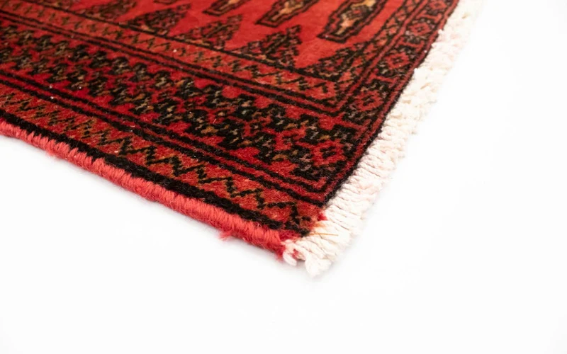 Turkaman Teppich 50x100cm - Orientteppich - rot