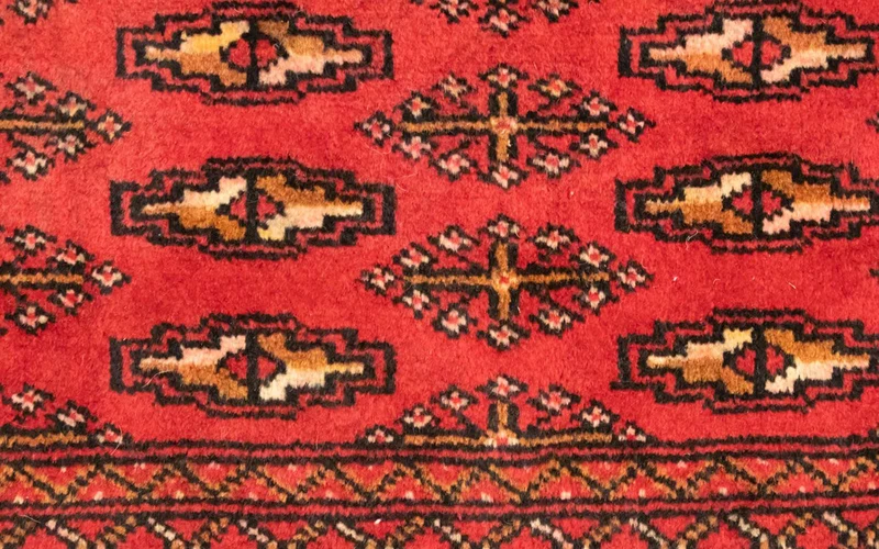 Turkaman Teppich 50x100cm - Orientteppich - rot