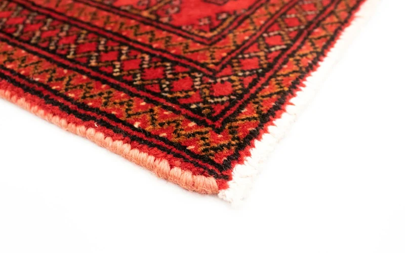 Turkaman Teppich 50x100cm - Orientteppich - rot