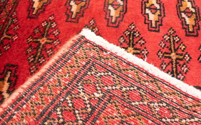 Turkaman Teppich 50x100cm - Orientteppich - rot
