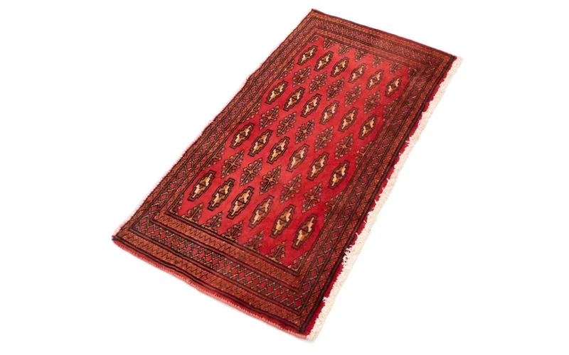Turkaman Teppich 50x100cm - Orientteppich - rot