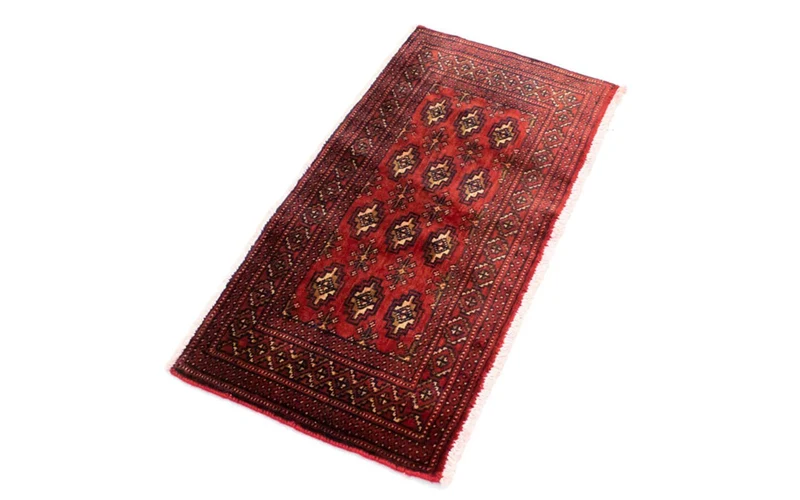 Turkaman Teppich 50x100cm - Orientteppich - rot