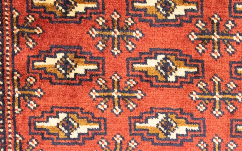 Turkaman Teppich 50x100cm - Orientteppich - rot