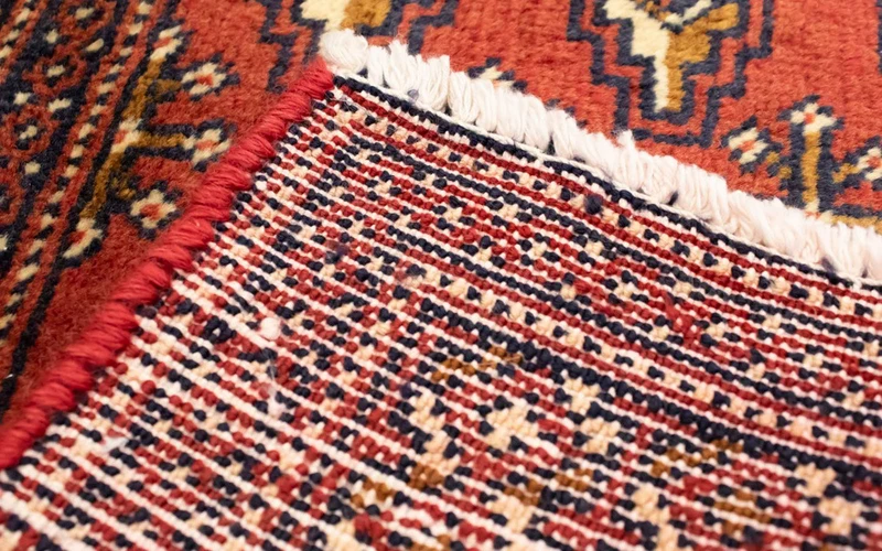 Turkaman Teppich 50x100cm - Orientteppich - rot