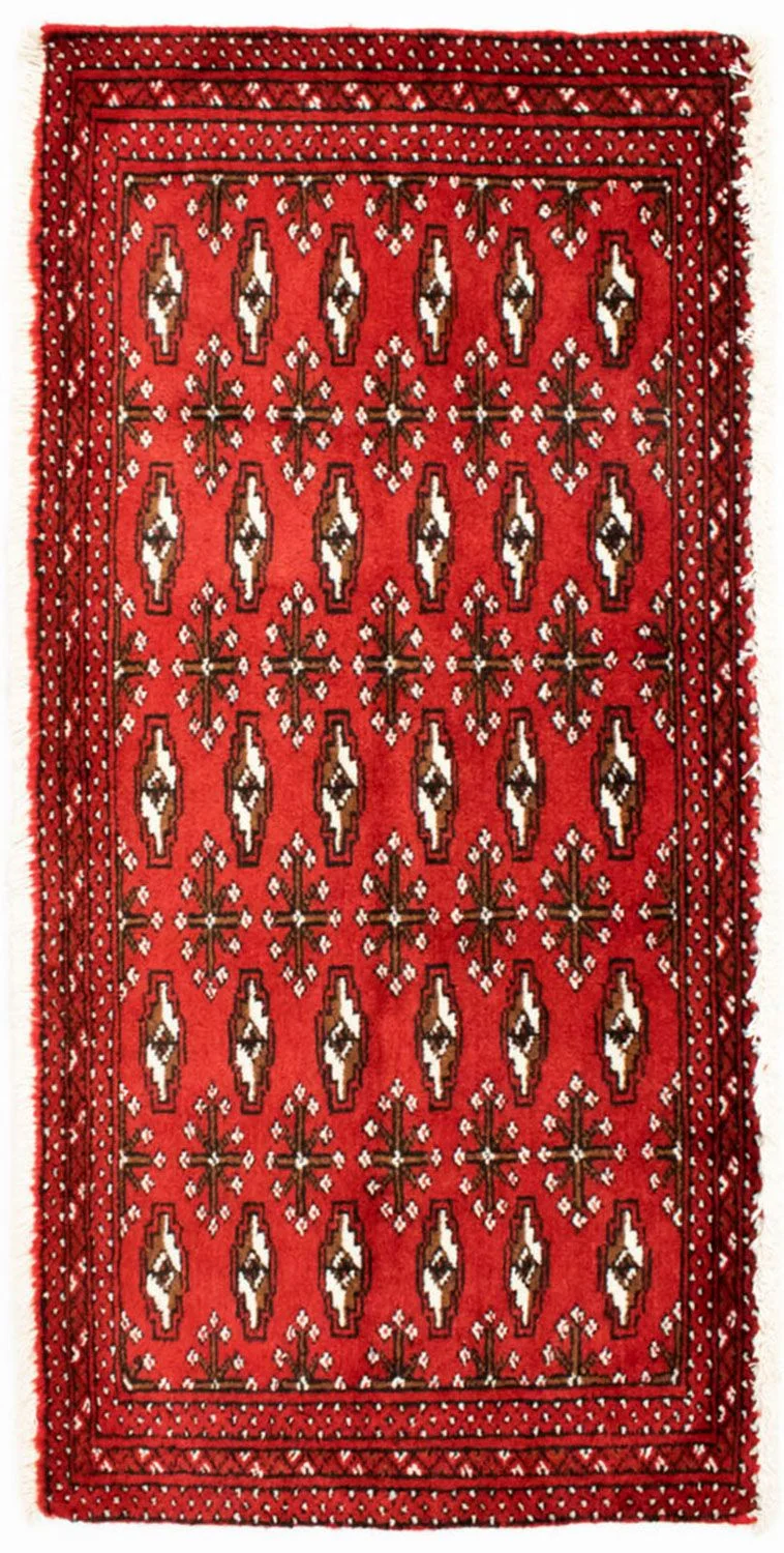 Turkaman Teppich 50x100cm - Orientteppich - rot