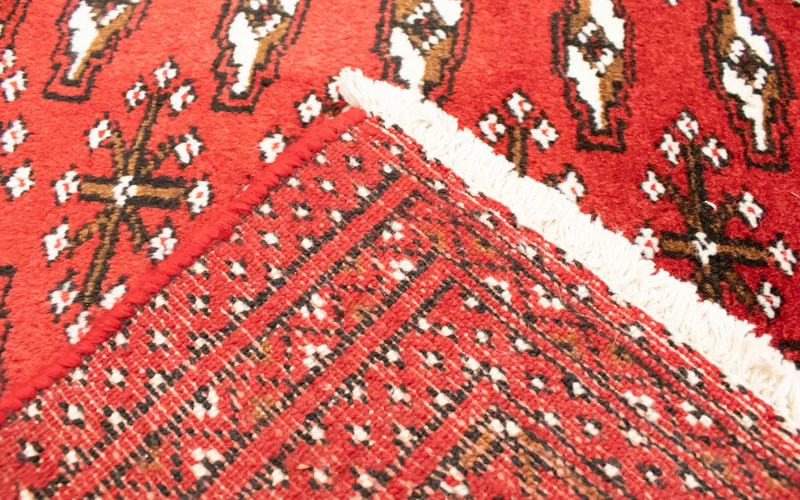 Turkaman Teppich 50x100cm - Orientteppich - rot