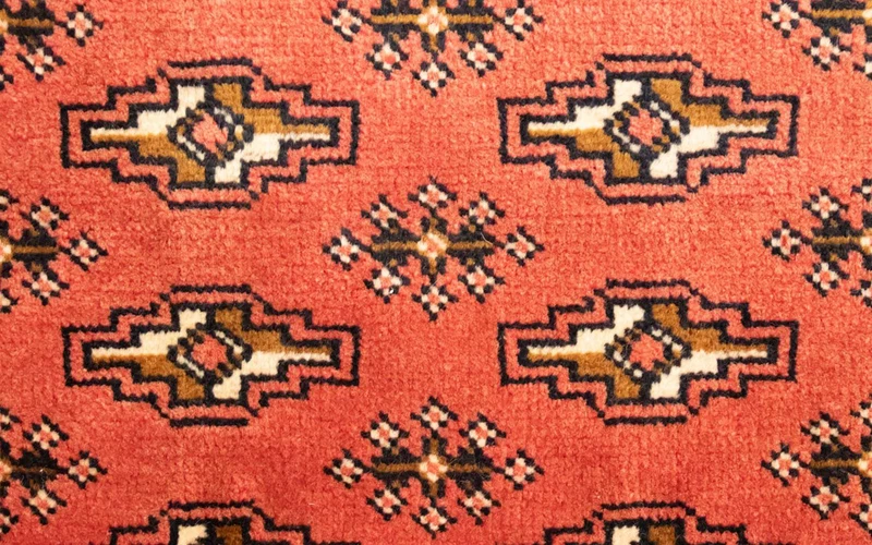 Turkaman Teppich 50x100cm - Orientteppich - rot