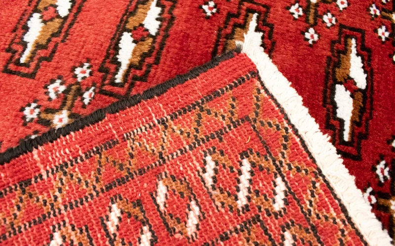 Turkaman Teppich 50x100cm - Orientteppich - rot