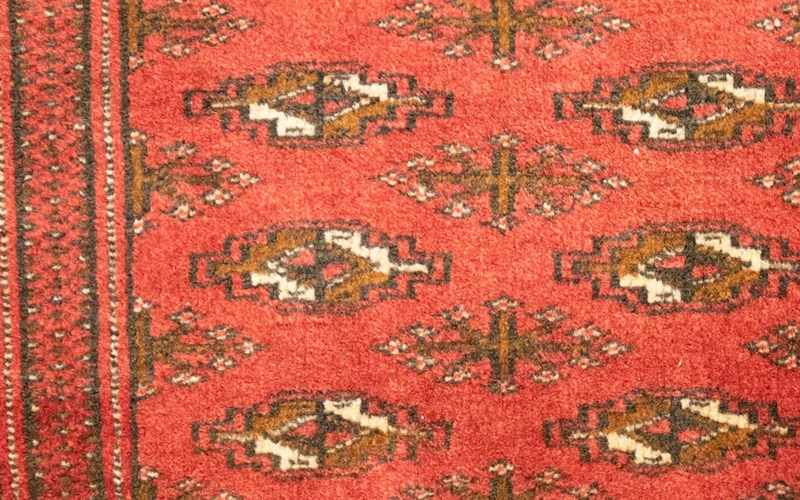 Turkaman Teppich 50x100cm - Orientteppich - rot