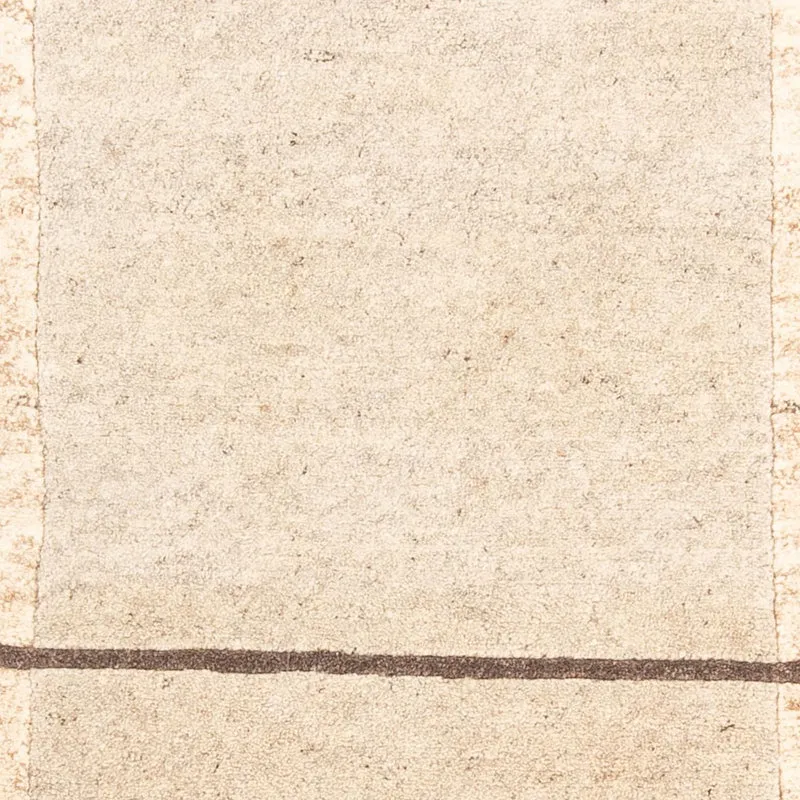 Nepal Teppich 90x160cm - Wollteppich - natur