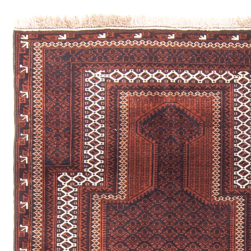 Belutsch Teppich - Gebetsteppich - 86 x 130 cm - dunkelblau