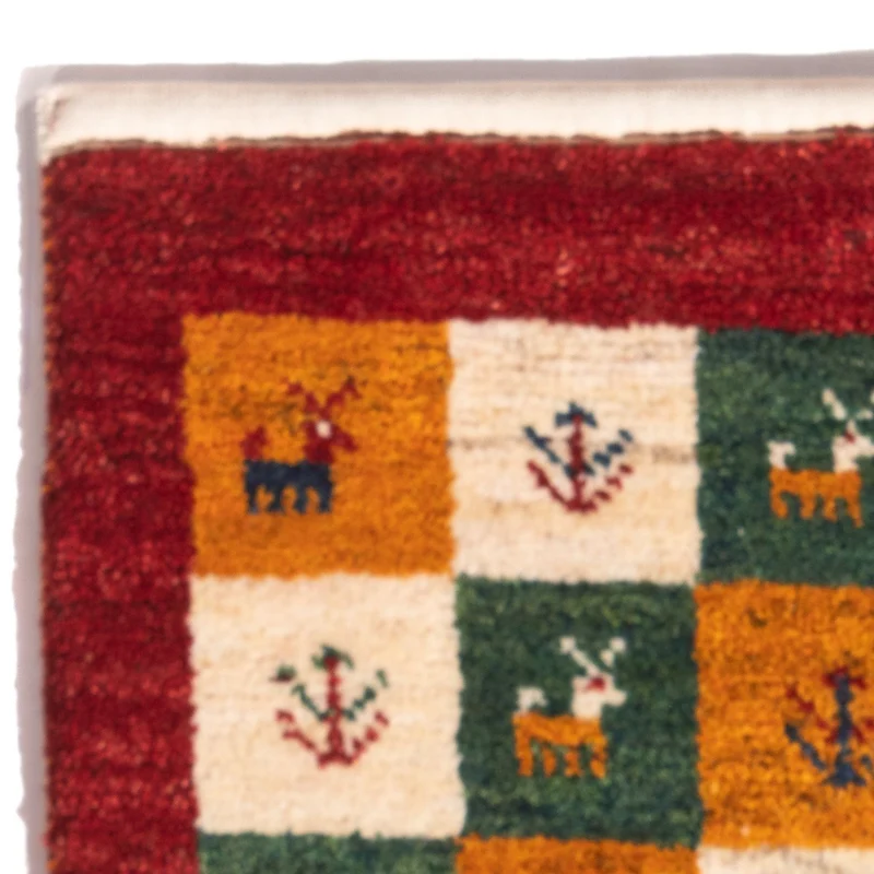 Gabbeh Teppich - Perser - 40 x 60 cm - mehrfarbig