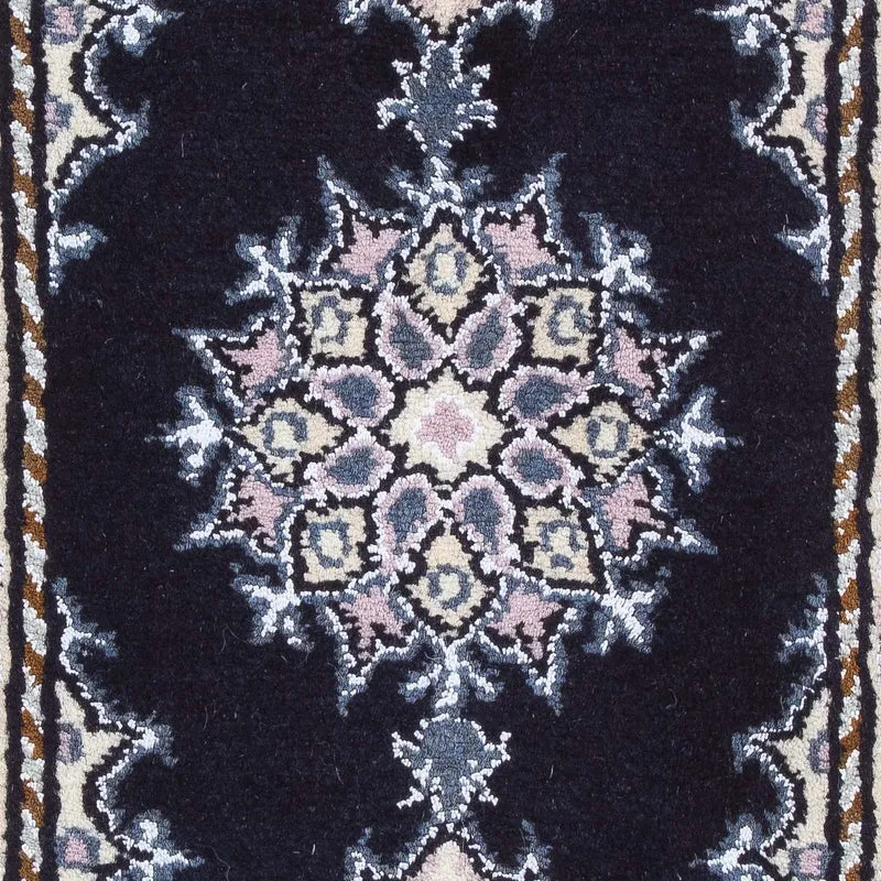 Nain - 12La Teppich 40x60cm - Perserteppich - dunkelblau