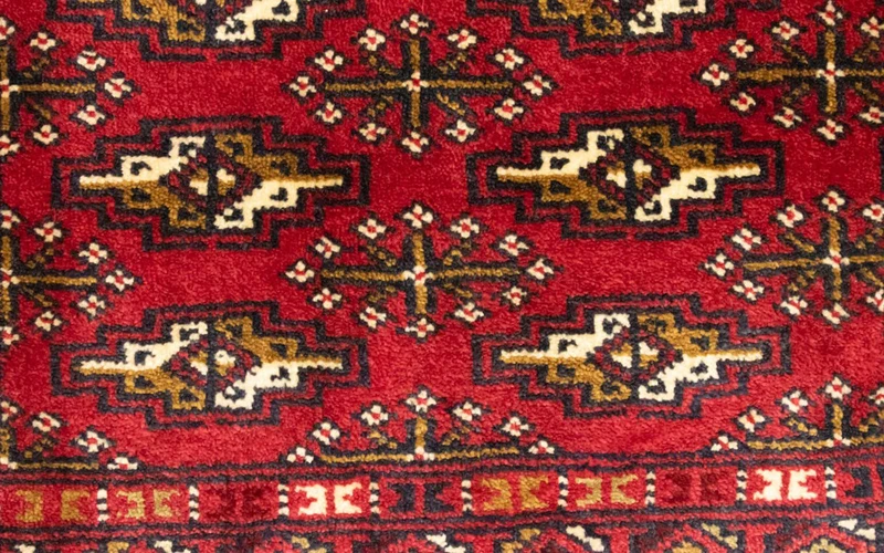 Turkaman Teppich 50 x 100 cm - rot