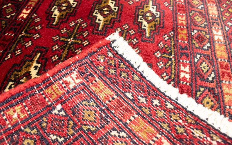 Turkaman Teppich 50 x 100 cm - rot