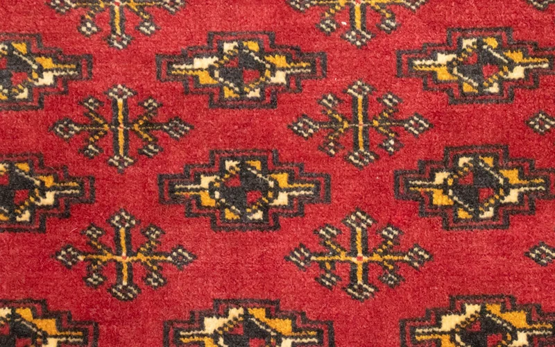 Turkaman Teppich 50x100cm - Orientteppich - rot