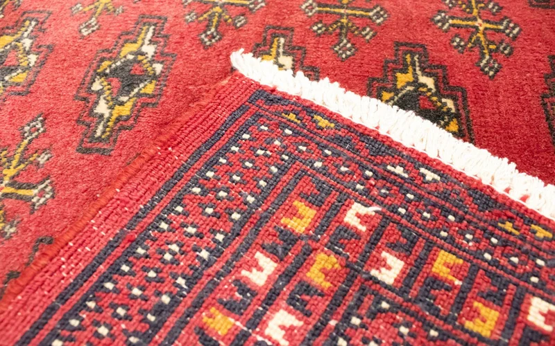 Turkaman Teppich 50x100cm - Orientteppich - rot