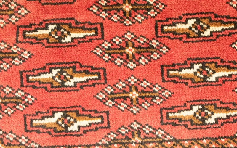 Turkaman Teppich 50x100cm - Orientteppich - rot