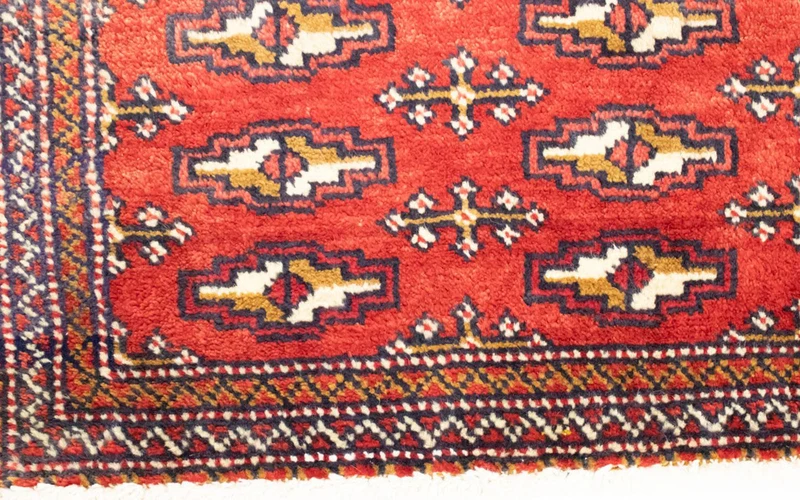 Turkaman Teppich 50x100cm - Orientteppich - rot