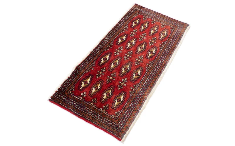 Turkaman Teppich 50x100cm - Orientteppich - rot
