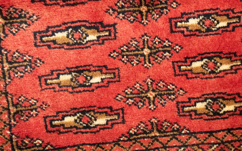 Turkaman Teppich 50x100cm - Orientteppich - rot