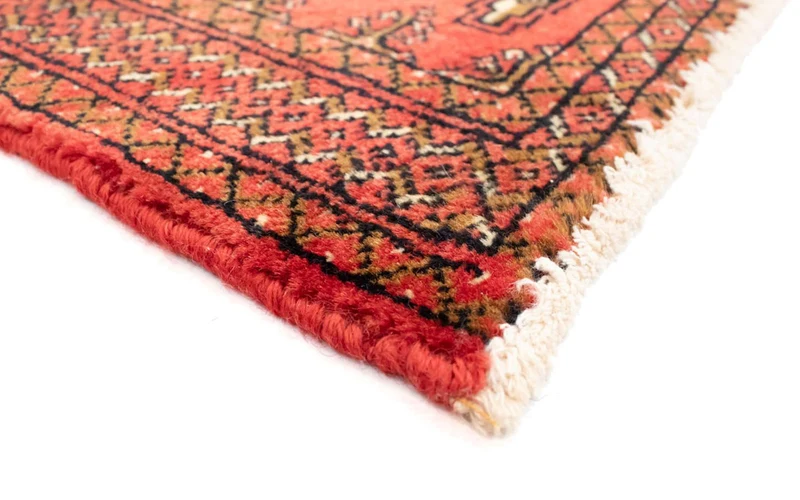 Turkaman Teppich 50x100cm - Orientteppich - rot
