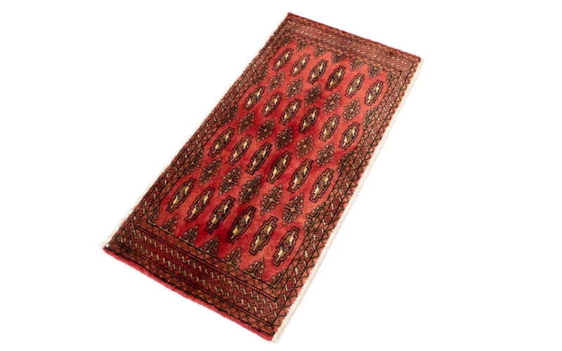 Turkaman Teppich 50x100cm - Orientteppich - rot