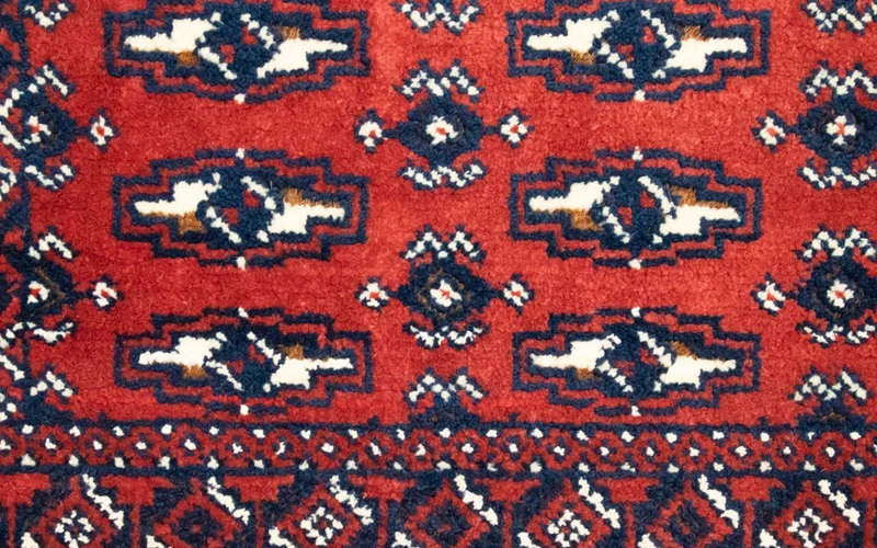 Turkaman Teppich 50x100cm - Orientteppich - rot