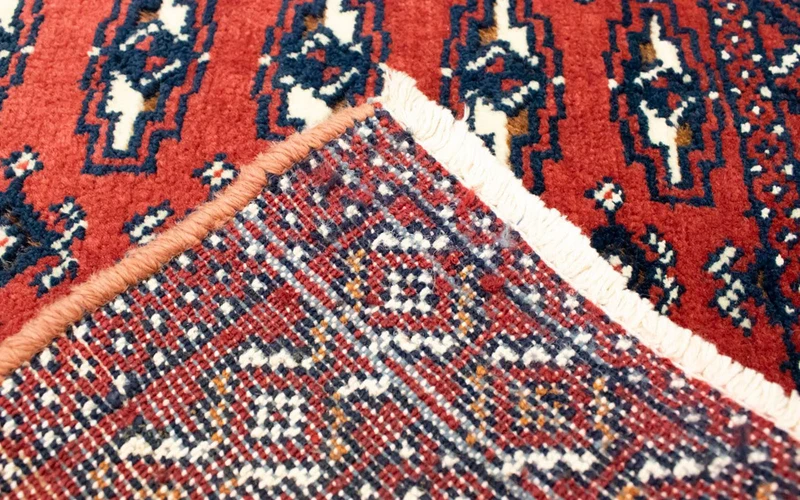 Turkaman Teppich 50x100cm - Orientteppich - rot