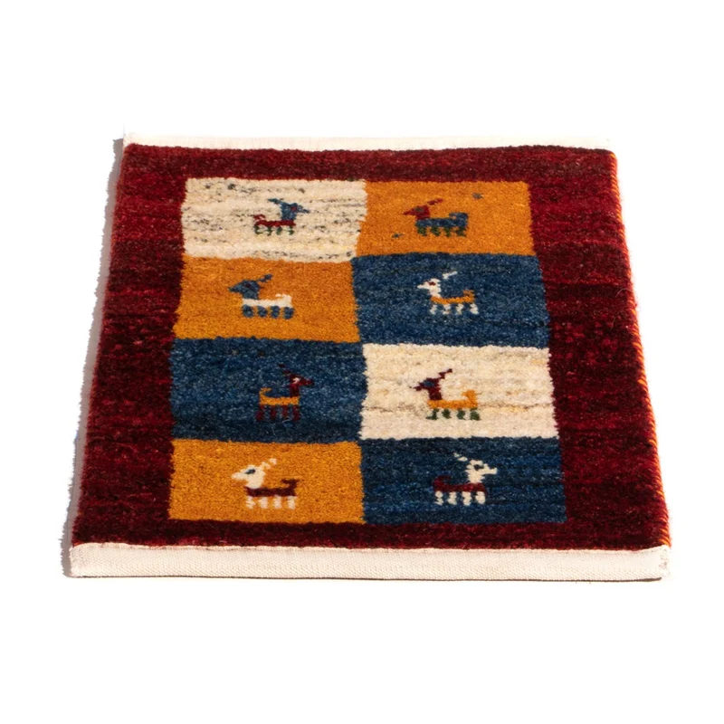 Gabbeh Persisch Teppich 40x60cm - Perserteppich Wollteppich - mehrfarbig